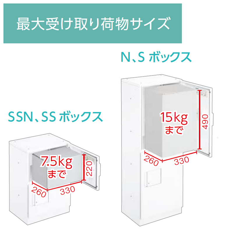 TBX-F2SS-WM 宅配ボックス[共用仕様] SS2段＋Sボックス1段 防滴 ホワイト×シルバー ダイケン