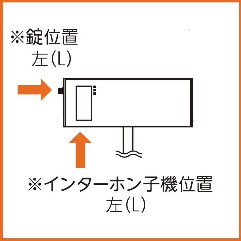 鍵位置(左/L) インターホン(左/L)