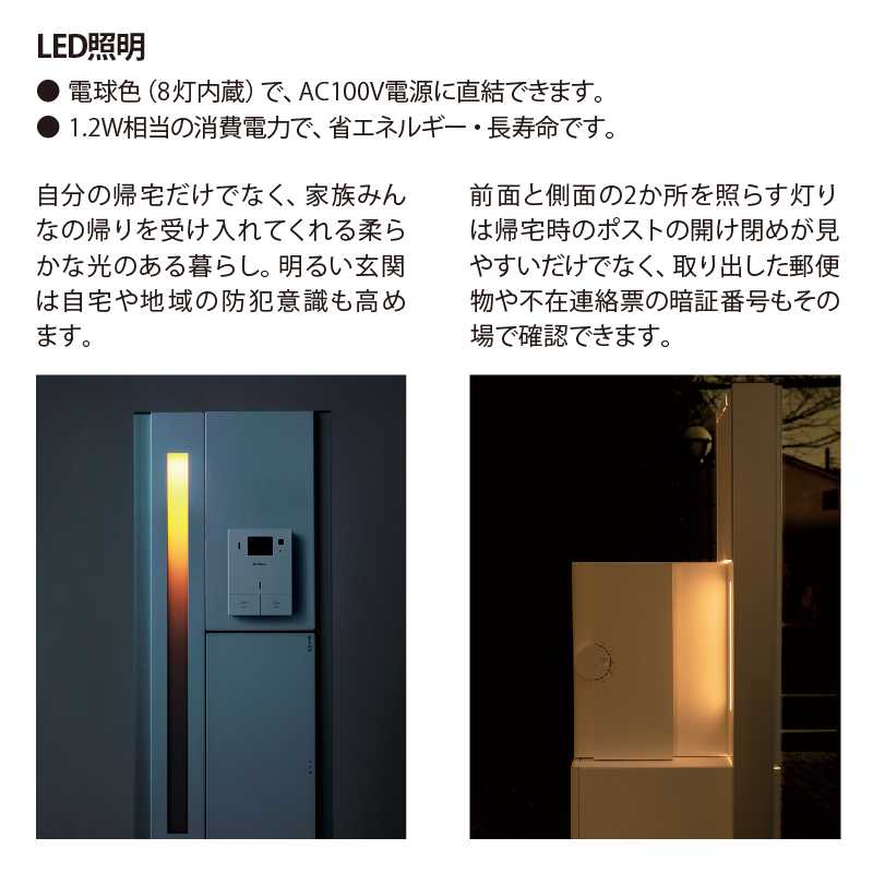 LED照明(AC100V電源に直結可能)