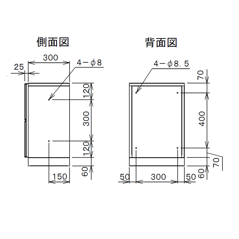 TBX-F1N-GG 宅配ボックス[共用仕様] 捺印装置付 Sボックス1段 防滴 ダークグレー ダイケン