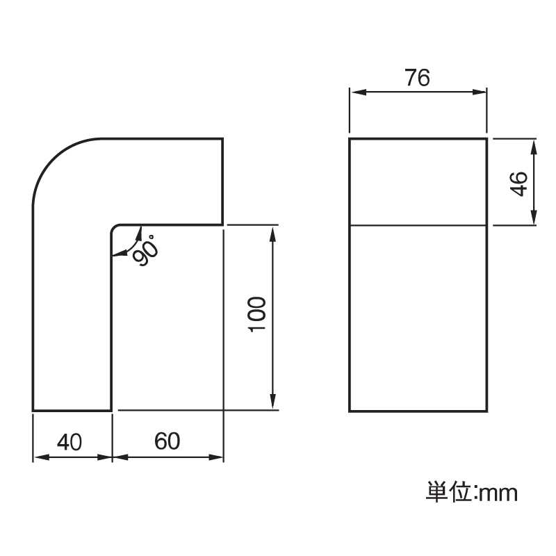 【送料無料】はいとい水下(76×46系列) ブラック タニタ 雨どい GGF-31446 【条件：メーカー合計2万円以上/回】