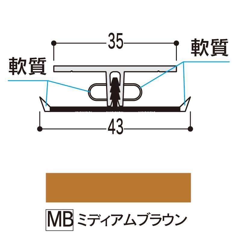 バスパネル ジョイント ミデイアムブラウン 3000mm LJ-LMB3【ケース販売】20本 浴室用天井 壁装材