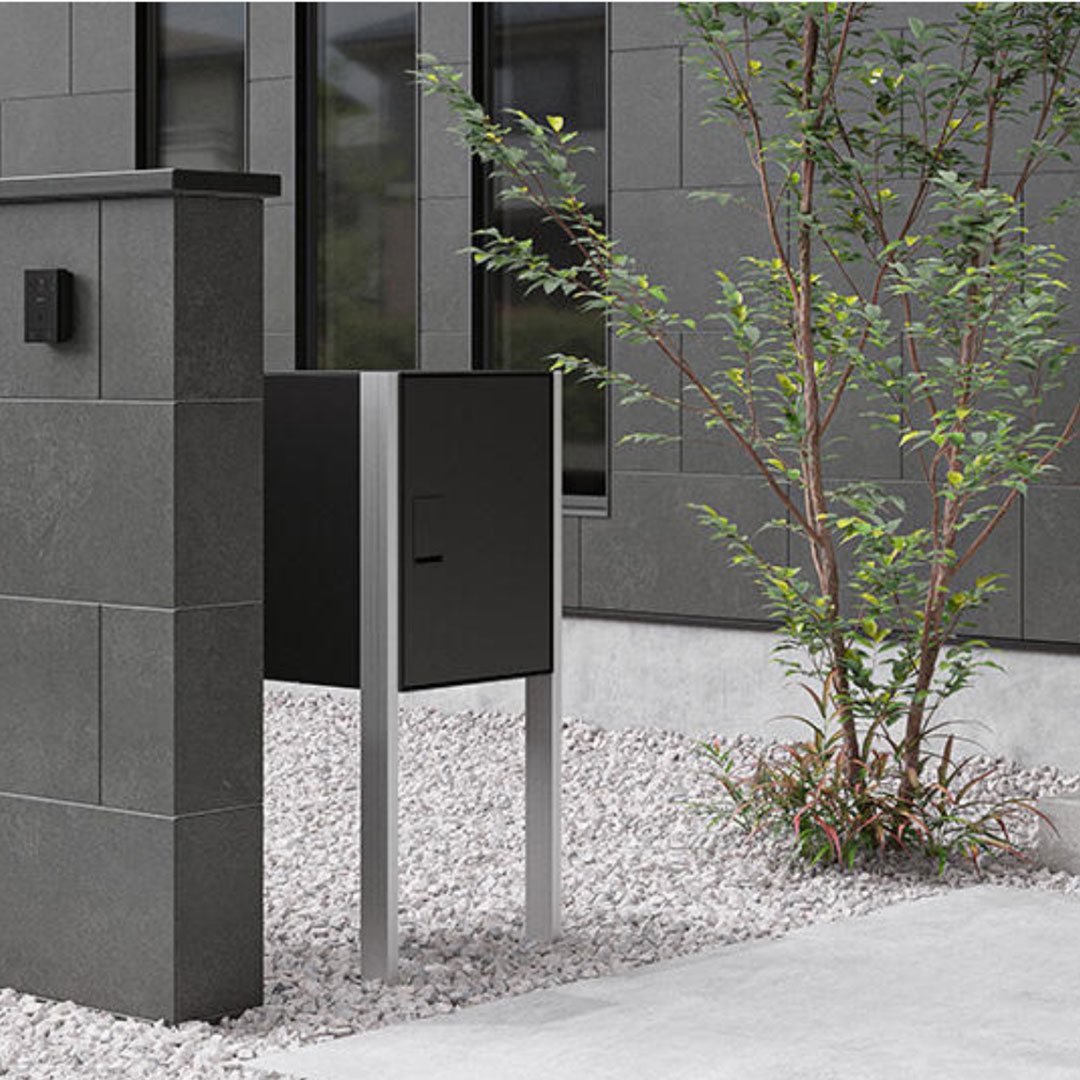 Nasta Box LIGHT 宅配ポスト 門柱 支柱 ポール 埋込 ユニット 機能門柱施工