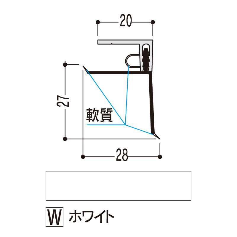 バスパネル 入隅 ホワイト 3000mm LE-LW3【ケース販売】20本 浴室用天井 壁装材