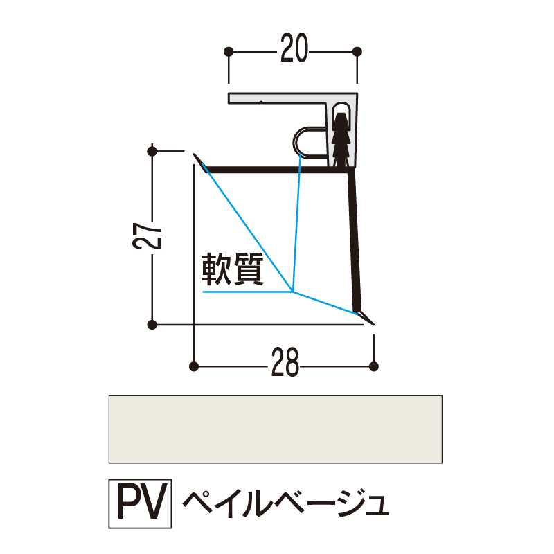 バスパネル 入隅 ペイルベージユ 3000mm LE-LPV3【ケース販売】20本 浴室用天井 壁装材