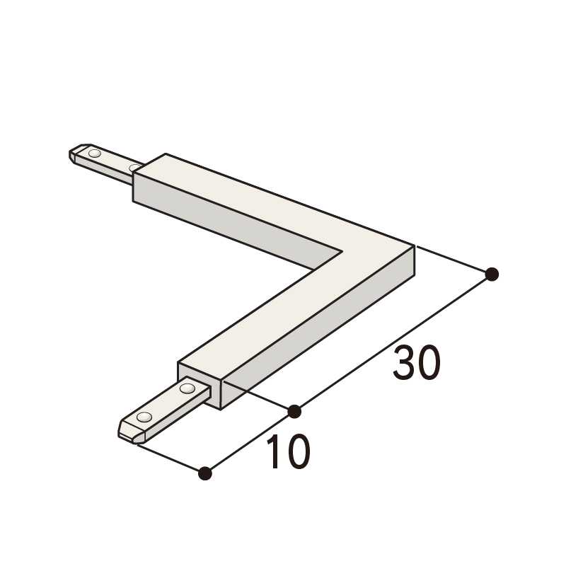 クロス見切C-3T出隅 30×30mm C3TDW【ケース販売】30個 後付け 省令準耐火構造 フクビ