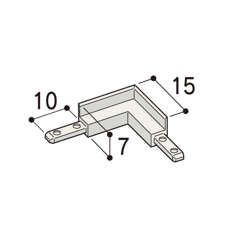 クロス見切C-3TM入隅 15×15mm C3MCW【ケース販売】30個 後付け 省令準耐火構造 フクビ