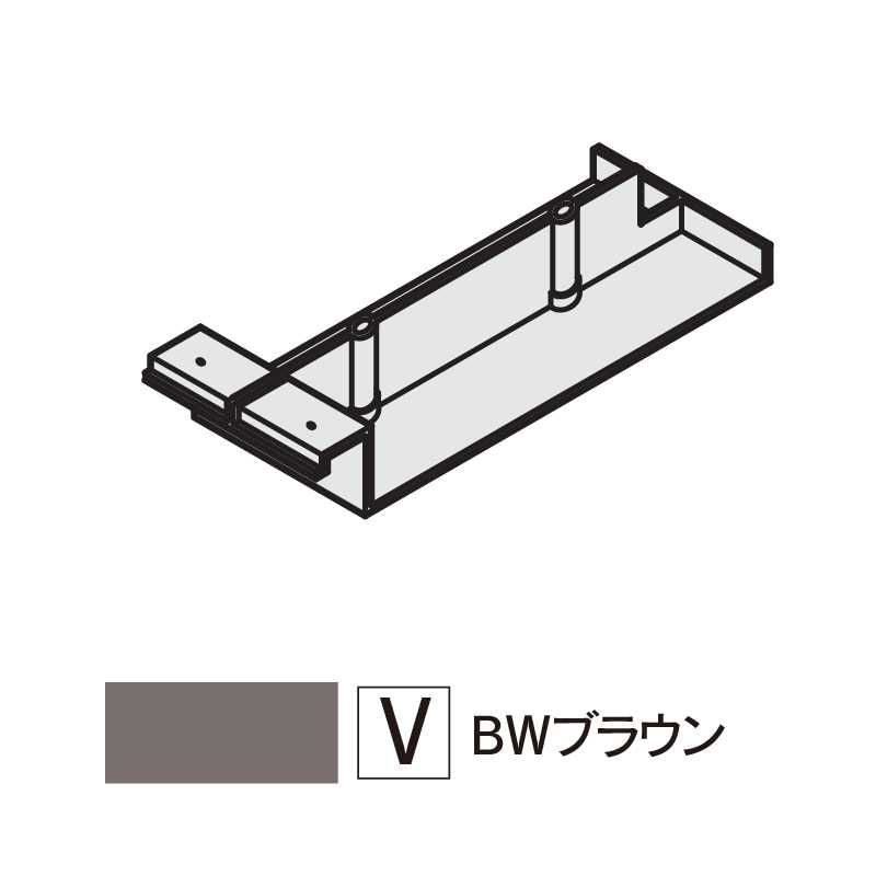 軒先通気見切縁 SNV100ジョイントカバーN BWブラウン  SNV1-GV【ケース販売】30個