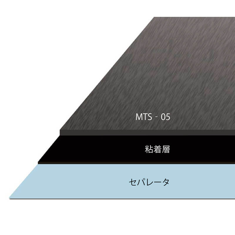 遮音ゴムシート 汎用タイプ 防音 遮音 粘着層有り MTS-05 2.0mm×1000mm×10m 早川ゴム