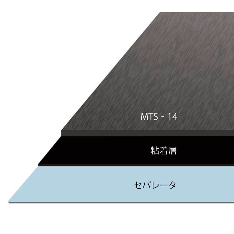 遮音ゴムシート 高密度タイプ 防音 遮音 粘着層有り MTS-14 2.0mm×1000mm×5m 早川ゴム