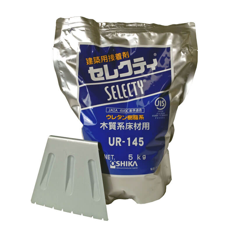 木質床材・床暖房用木質床材用 接着剤セレクティ UR-145【ケース販売】5kg×4(アルミパック)オーシカ