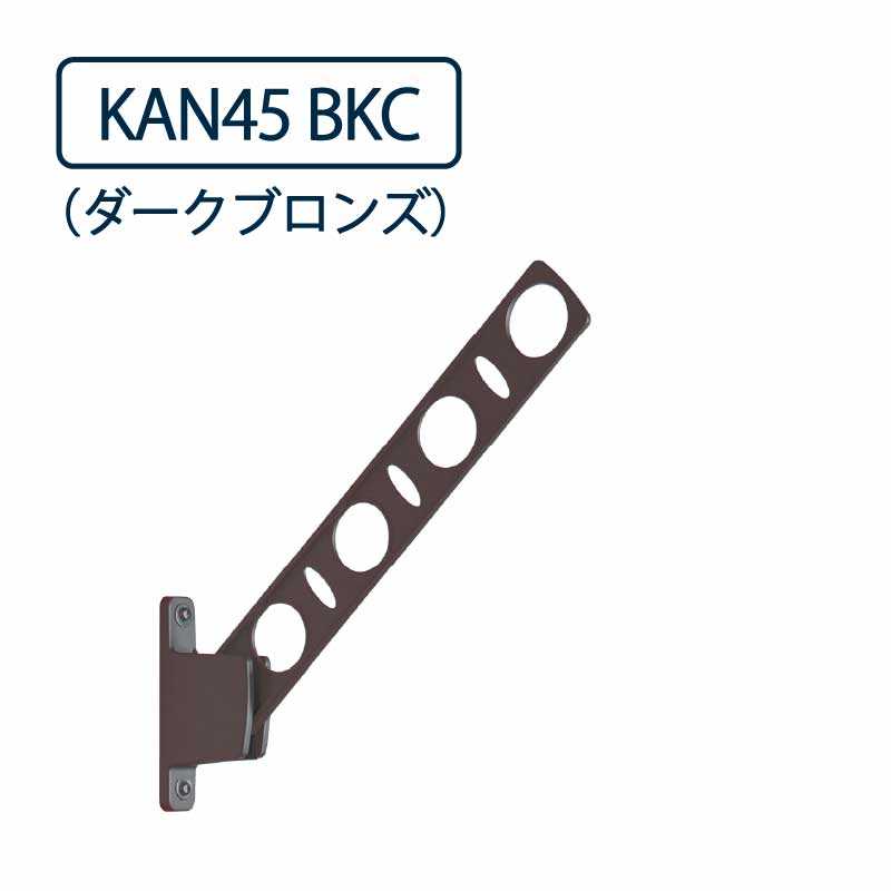 ドライウェーブ 窓壁用 物干し金物 KAN45 BKC ダークブロンズ 450mm 屋外2本1セット DRY･WAVE タカラ産業