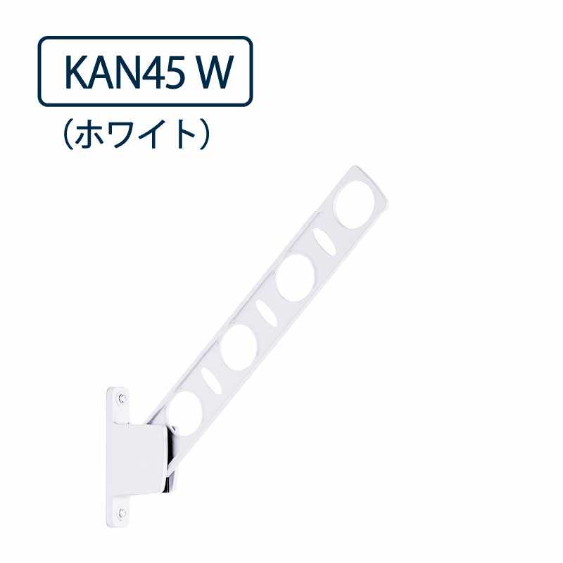 ドライウェーブ 窓壁用 物干し金物 KAN45 W ホワイト 450mm 屋外2本1セット DRY･WAVE タカラ産業