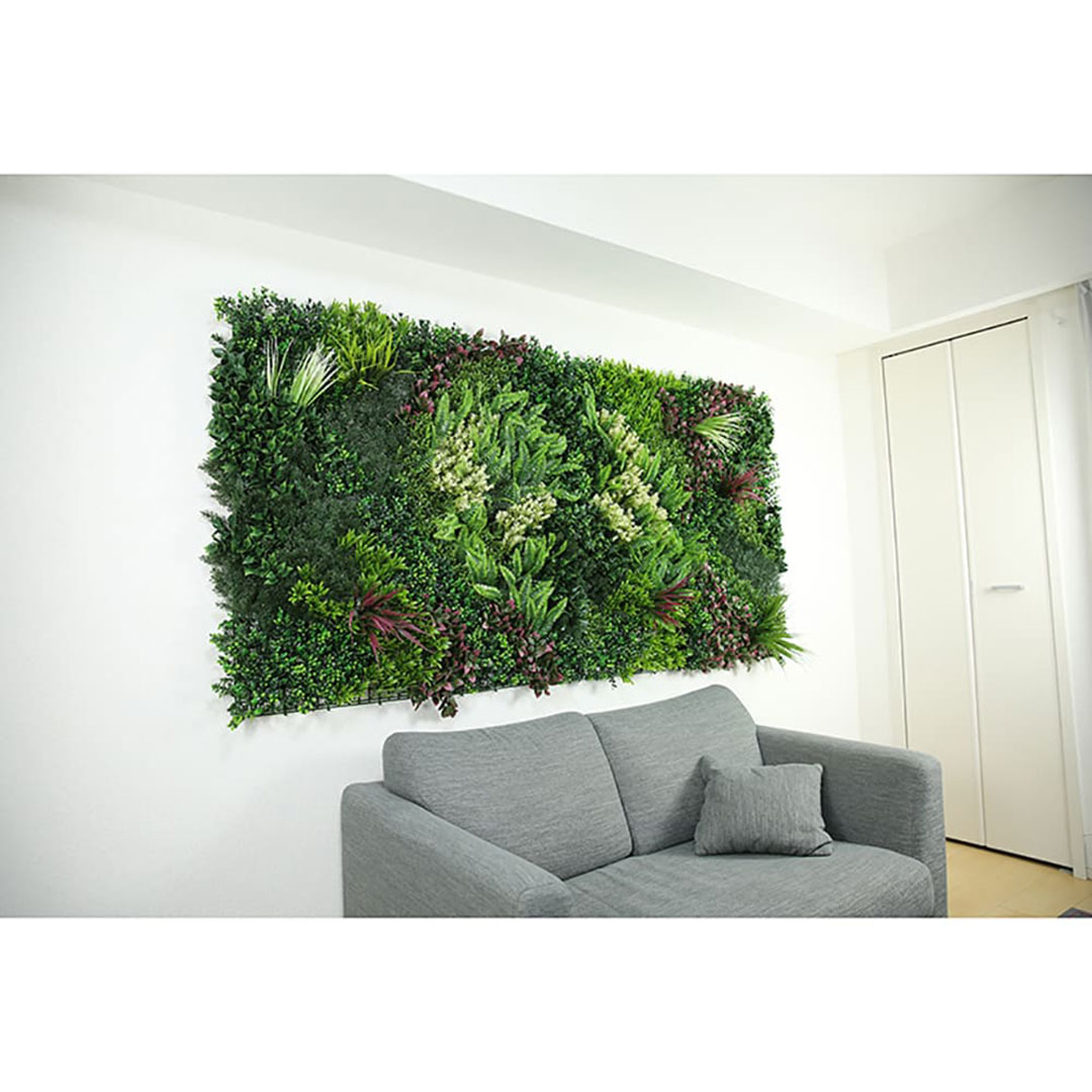 モアリーフ オリエンタルA 500mm×500mm 4枚セット ユニオンビズ ML-O-A ML-O-B ML-O-C フェイクグリーン 壁面緑化  施工事例 